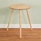 Collections Etc 20-Inch Decorative Round Wooden Side Accent Table